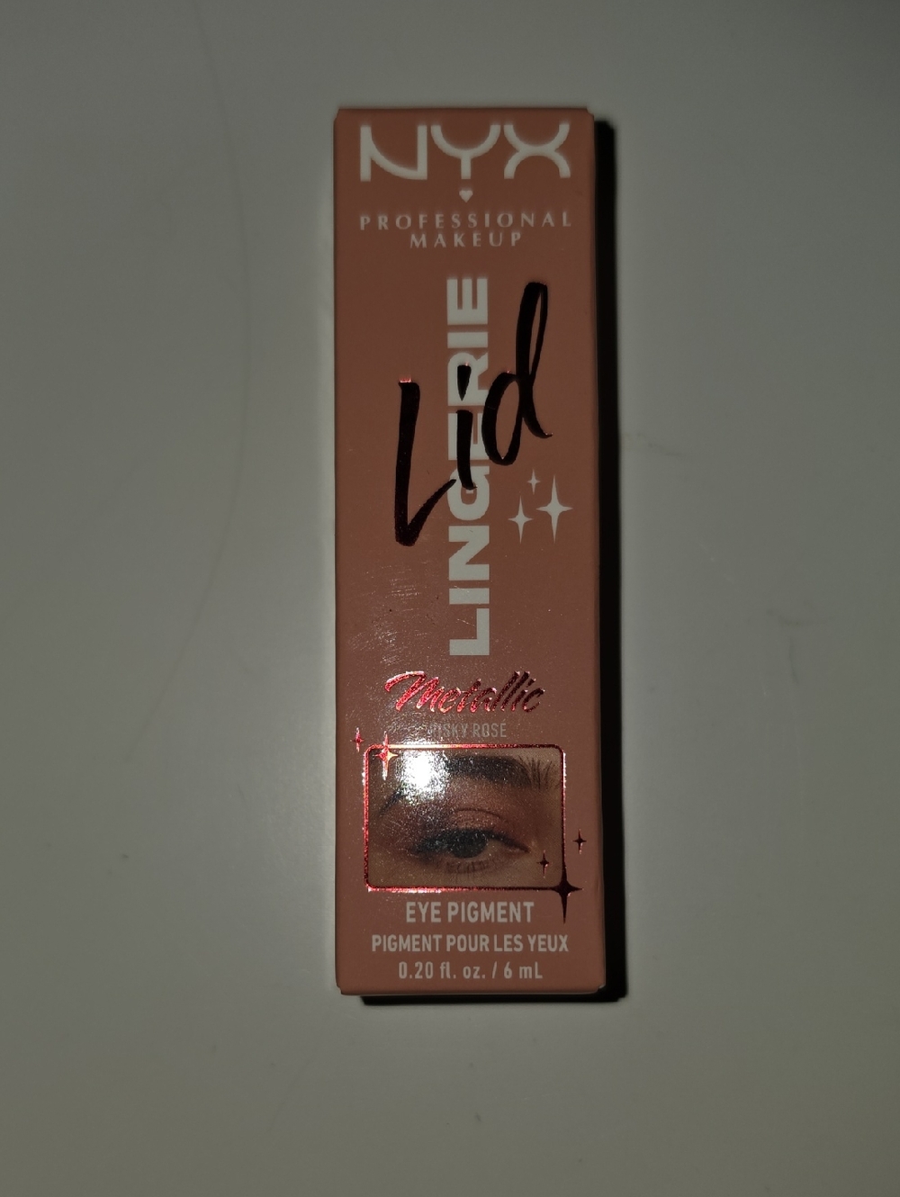 NYX Lid Lingerie Metallic Eye Pigment — Risky Rose